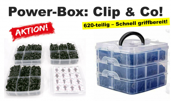 KFZDeal24 AT : Shop : KFZ-Bestseller : Kleinteile : Power-Box Clip & Co